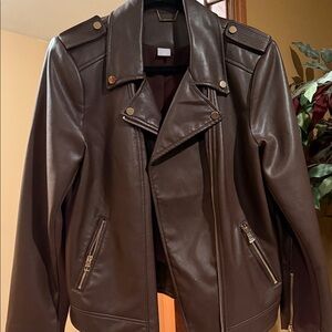 Chico's Brown Leather Jacket